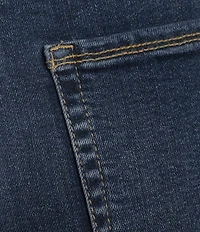 Good American Good Leg High Rise Straight Stretch Denim Jeans