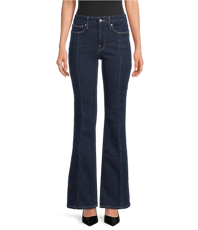 Good American Good Leg Mid Rise Seam Flare Jeans