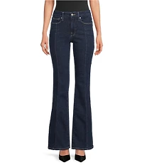 Good American Good Leg Mid Rise Seam Flare Jeans