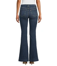 Good American Good Legs Flare Denim Mid Rise Jeans
