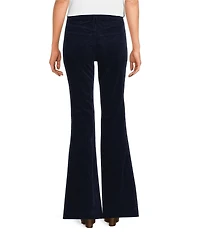 Good American Good Legs Flare Mid-Rise Corduroy Pants