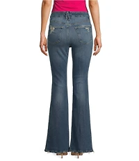 Good American Good Legs Flare Mid Rise Jeans