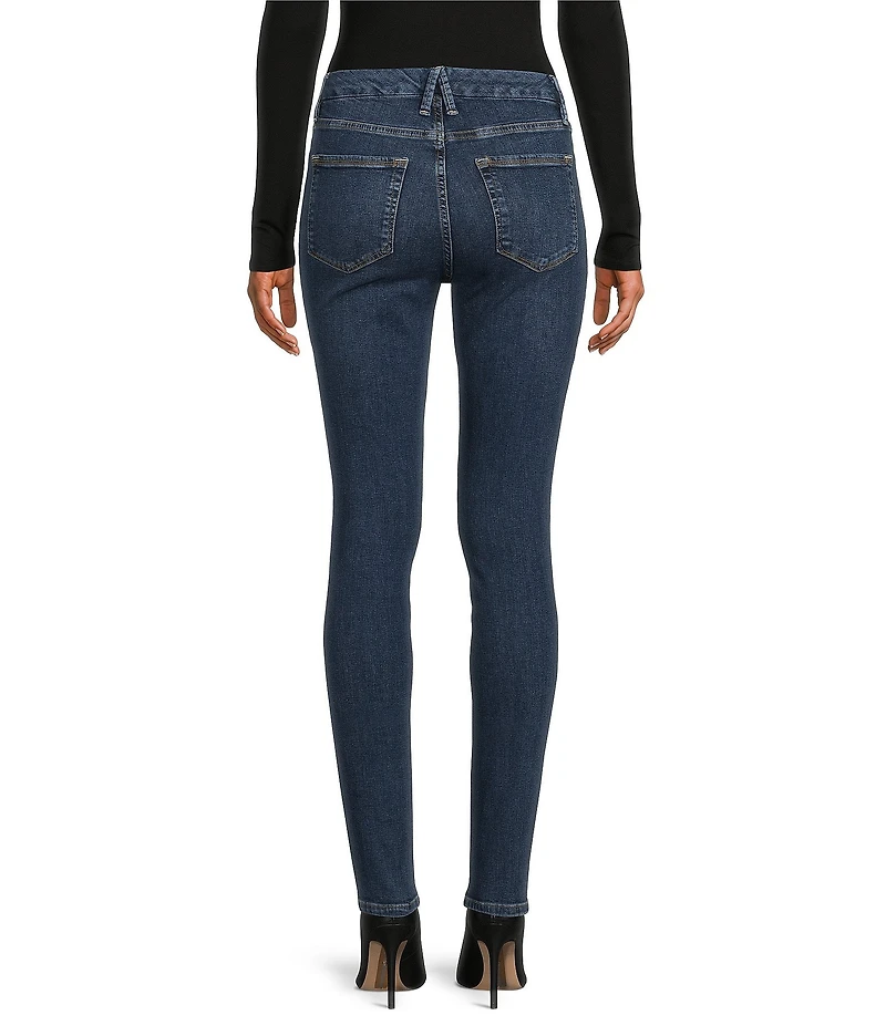 Good American Good Legs High Rise Gap-Proof Waistband Stretch Denim Skinny Jeans