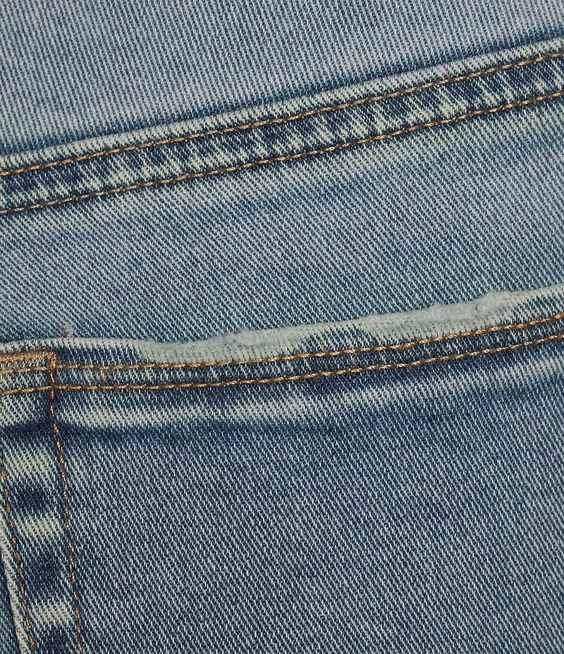 Good American Good Legs Mid Rise Cropped Mini Boot Jeans