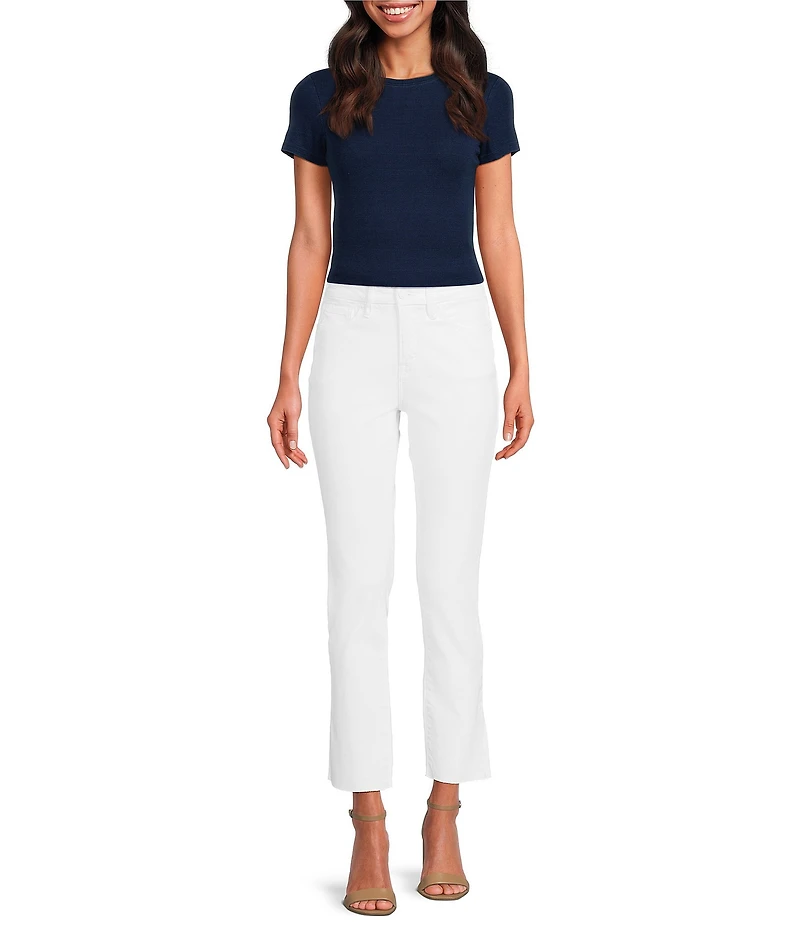Good American Good Legs Mid Rise Straight Jeans