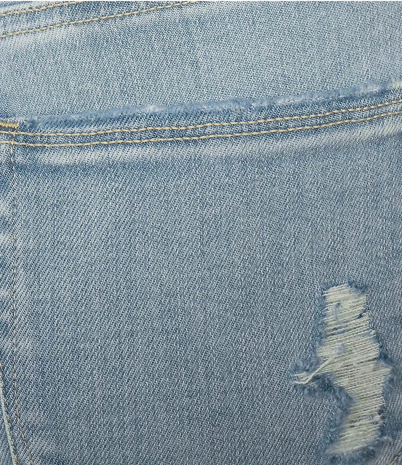 Good American Good Legs Soft-Tech Mid Rise Crop Mini Boot Jeans