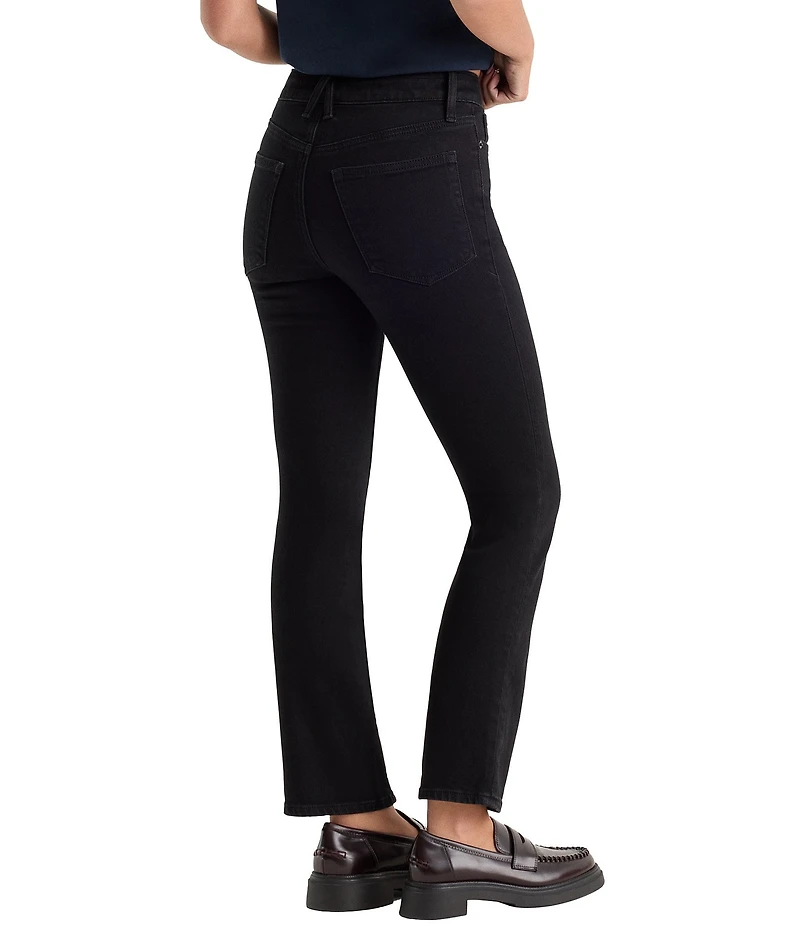 Good American Good Legs Straight Mid Rise Denim Jeans