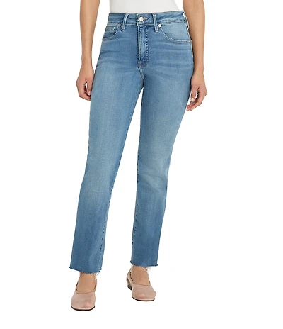 Good American Good Legs Straight Mid Rise Denim Jeans