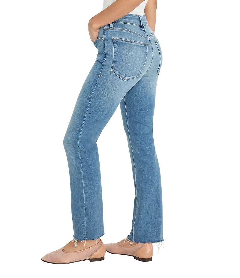 Good American Good Legs Straight Mid Rise Denim Jeans