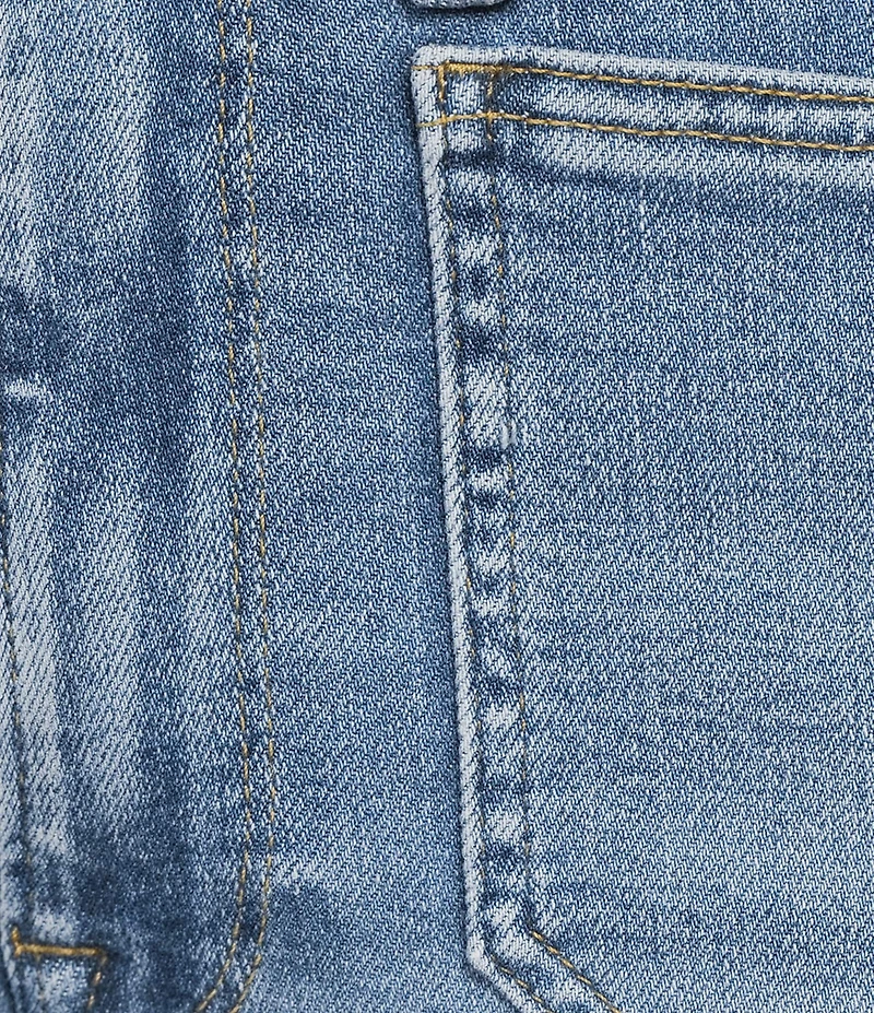 Good American Good Legs Stretch Mid Rise Flare Leg Jeans