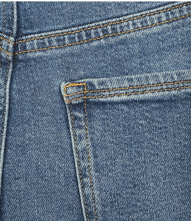 Good American Good Skate Cropped High Rise Wide Leg Denim Jeans