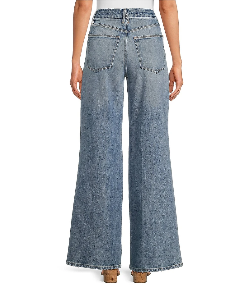 Good American Good Skate High Rise Wide Leg Jeans