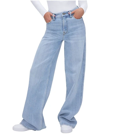 Good American Good Skate Wide Leg Jeans