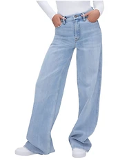 Good American Good Skate Wide Leg Jeans