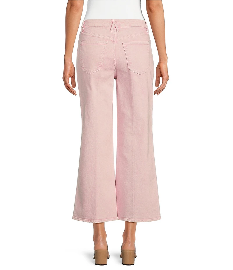 Good American Good Waist Cropped Palazzo Jeans