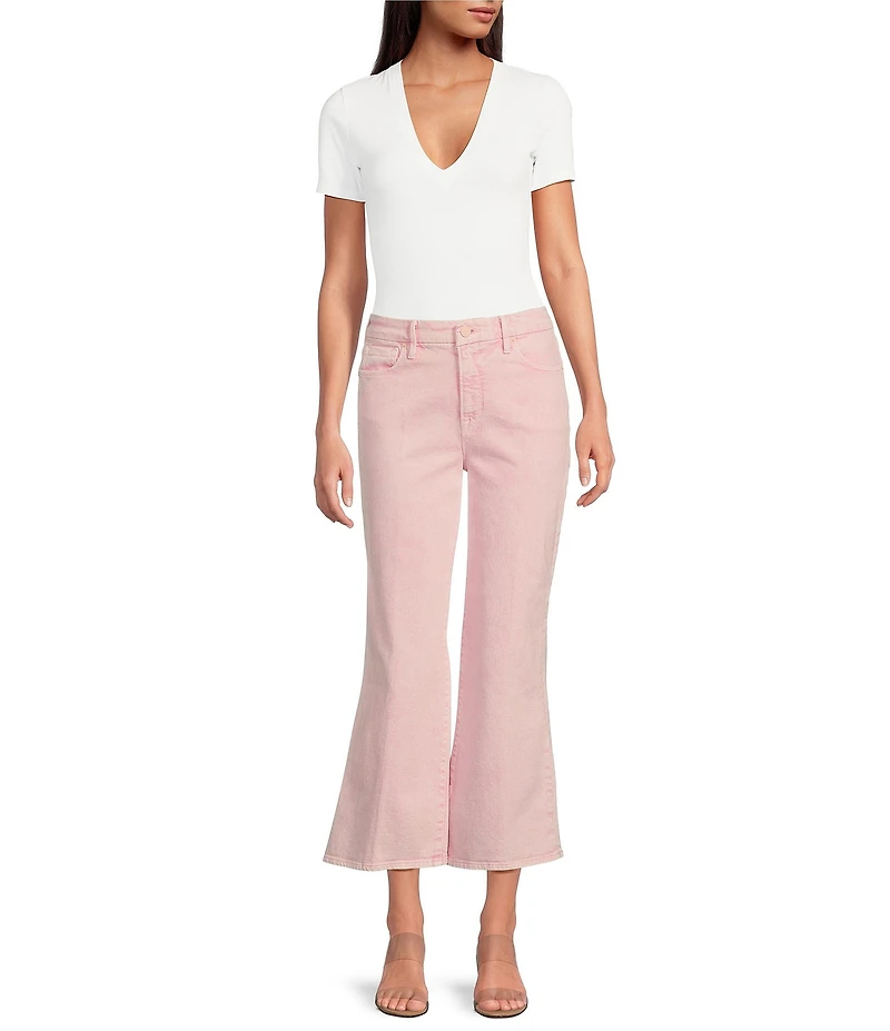 Good American Good Waist Cropped Palazzo Jeans