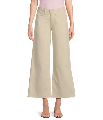 Good American Good Waist High Rise Palazzo Cropped Leg Jeans