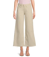 Good American Good Waist High Rise Palazzo Cropped Leg Jeans