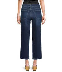 Good American Good Waist Palazzo High-Rise Cropped Denim Jeans