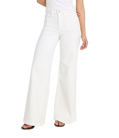 Good American Good Waist Palazzo High Rise Wide Leg Denim Jeans