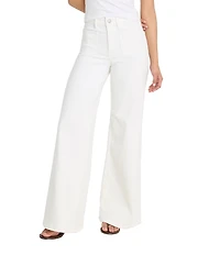 Good American Good Waist Palazzo High Rise Wide Leg Denim Jeans