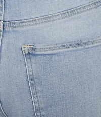 Good American Good Waist Palazzo Light Compression High Rise Crop Jeans
