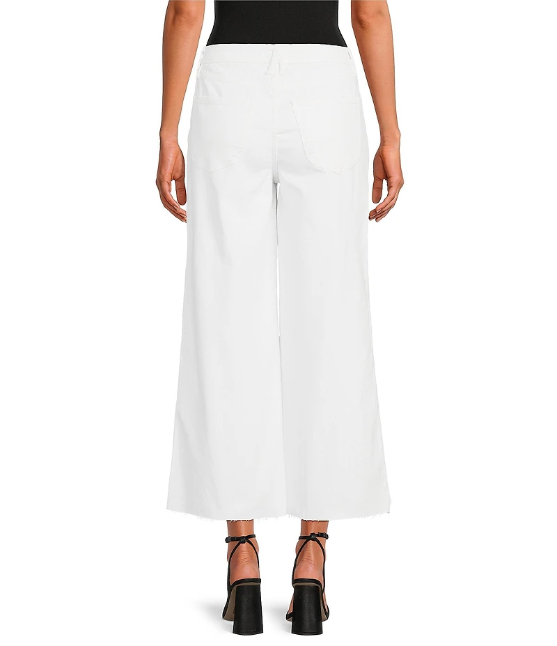 Good American Good Waist Ultra High Rise Cropped Palazzo Jeans