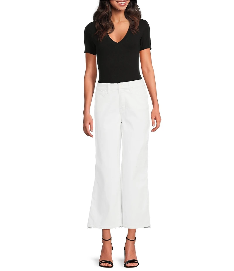 Good American Good Waist Ultra High Rise Cropped Palazzo Jeans