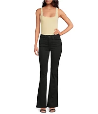 Good American Never Fades Good Legs Mid Rise Straight Leg Jeans