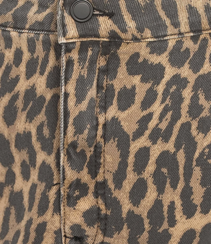 Good American Plus Size Good 90's Leopard Print Mini Skirt