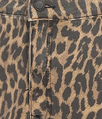 Good American Plus Size Good 90's Leopard Print Mini Skirt