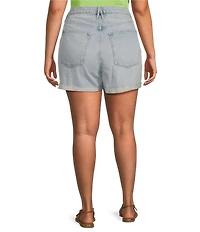 Good American Plus Size Good 90s Mid Rise Shorts