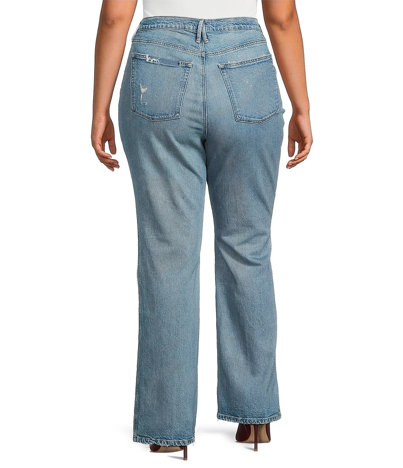 Good American Plus Size Good Cowboy High Rise Bootcut Denim Jeans