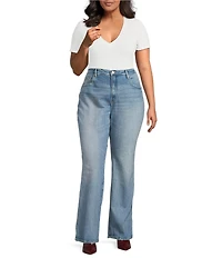 Good American Plus Size Good Cowboy High Rise Bootcut Denim Jeans