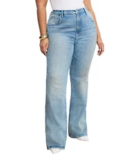 Good American Plus Size Good Cowboy High Rise Bootcut Denim Jeans