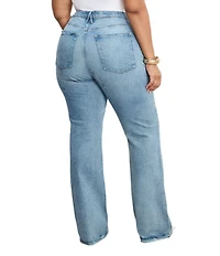 Good American Plus Size Good Cowboy High Rise Bootcut Denim Jeans