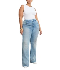 Good American Plus Size Good Cowboy High Rise Bootcut Denim Jeans