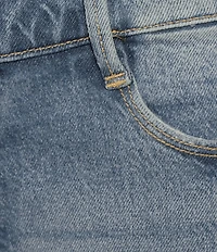 Good American Plus Size Good Girlfriend Mid Rise Shorts