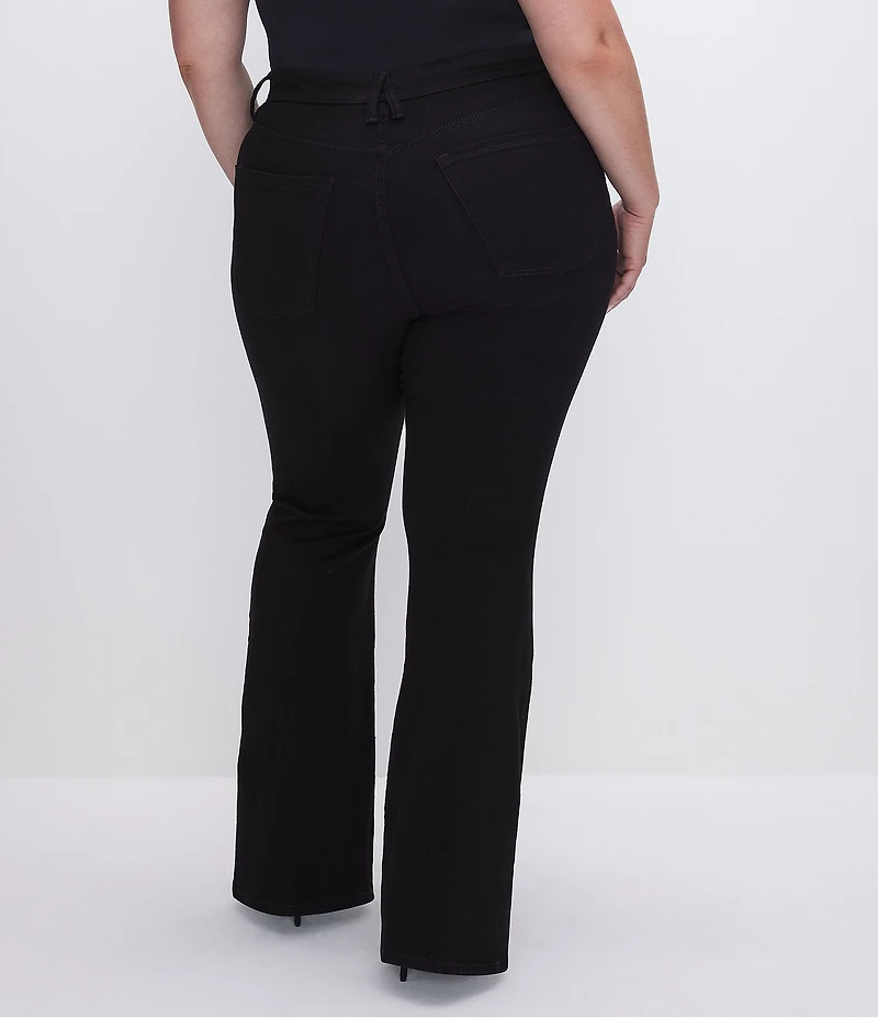 Good American Plus Size Good Legs Flare Denim Never Fade Jeans