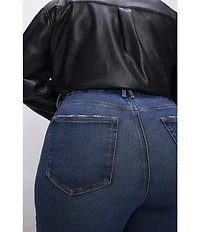 Good American Plus Size Good Legs Straight Denim Jeans