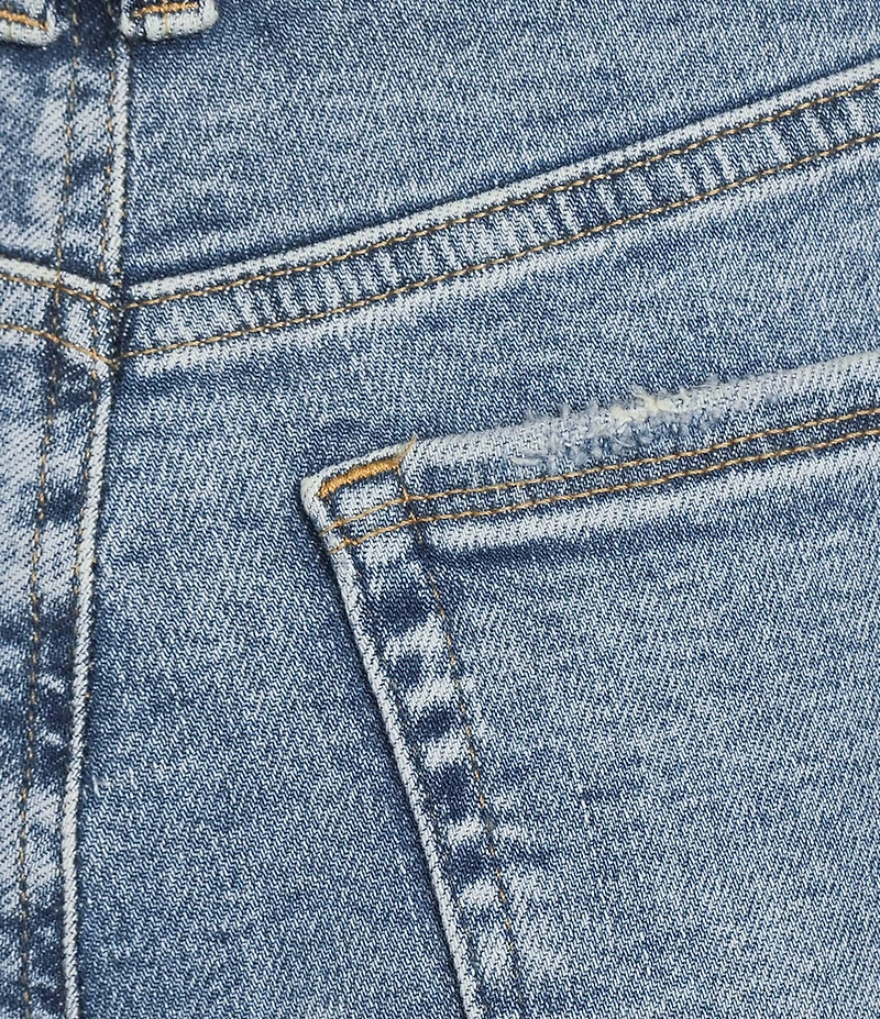 Good American Plus Size Good Legs Straight Mid Rise Denim Jeans