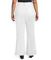 Good American Plus Size Good Waist Palazzo High Rise Wide Leg Denim Jeans