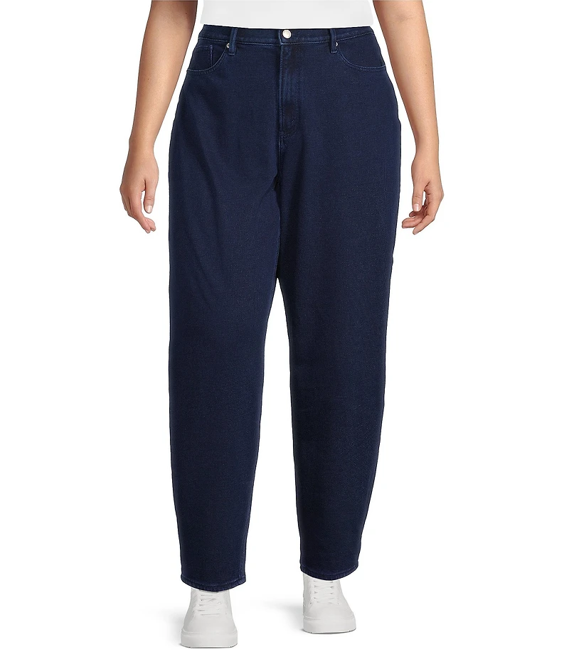 Good American Plus Size Jeanius High Rise Barrel Leg Sweatpants