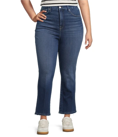 Good American Plus Size Soft Tech Good Curve High Rise Straight Leg Jeans