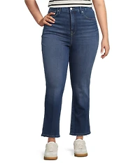 Good American Plus Size Soft Tech Good Curve High Rise Straight Leg Jeans