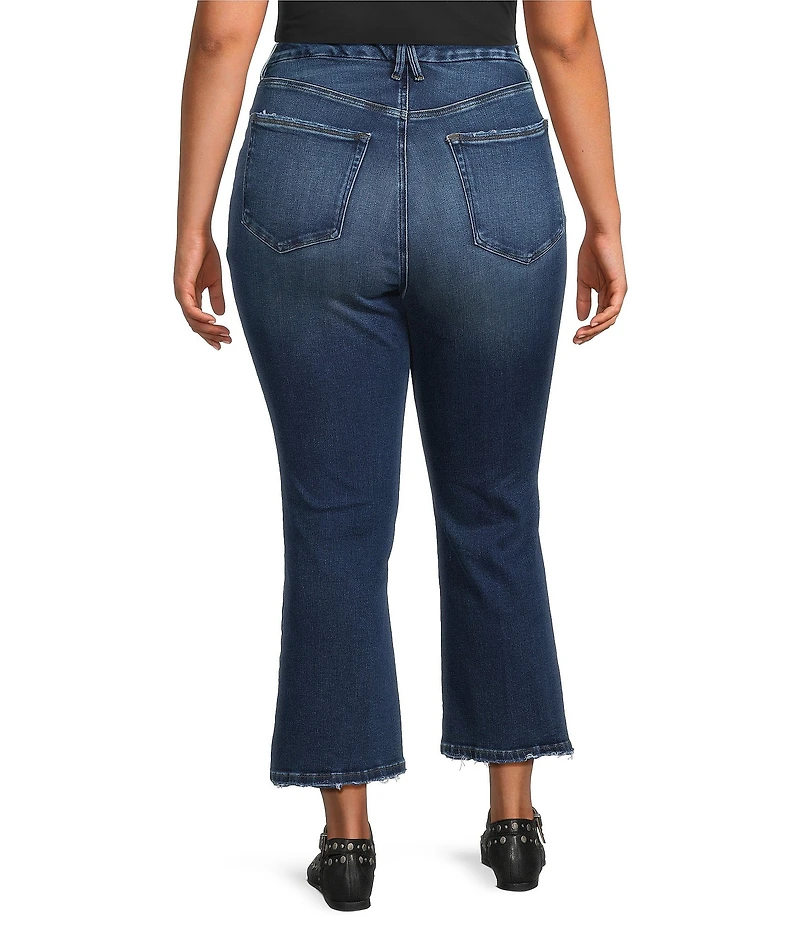 Good American Plus Size Soft Tech Good Leg High Rise Bootcut Denim Jeans
