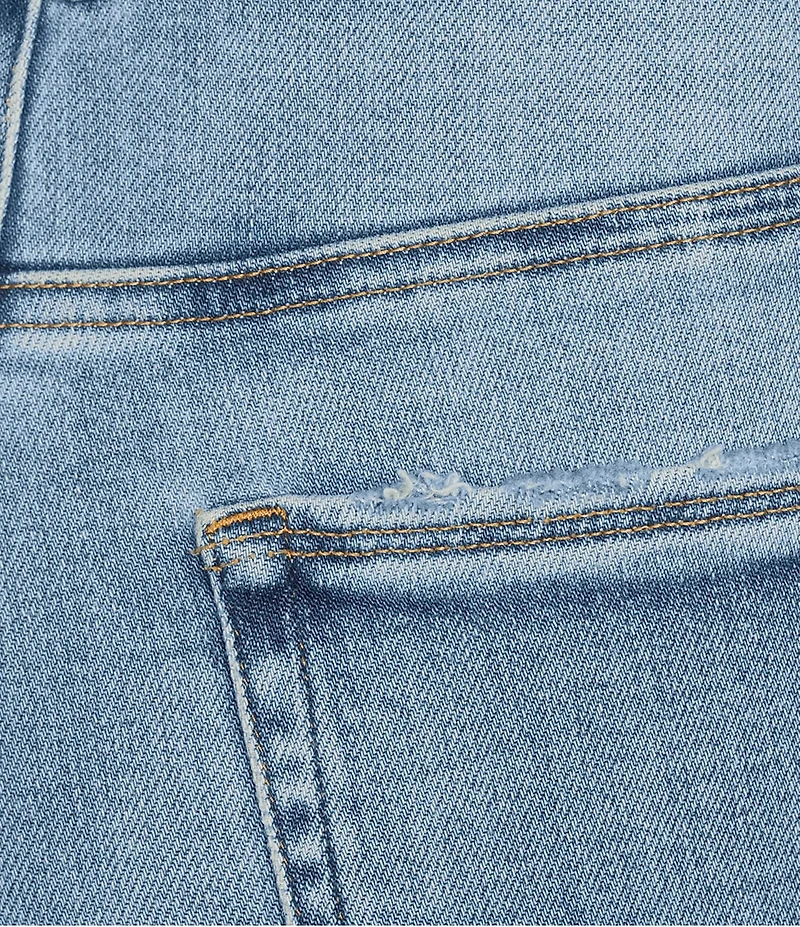 Good American Plus Size Soft Tech Good True Straight Leg High Rise Denim Jeans