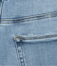 Good American Plus Size Soft Tech Good True Straight Leg High Rise Denim Jeans