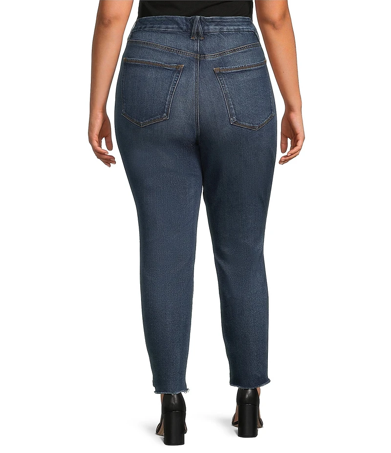 Good American Plus Size Soft Tech Good Waist High Rise Skinny Cropped Jeans