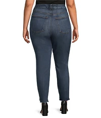Good American Plus Size Soft Tech Good Waist High Rise Skinny Cropped Jeans